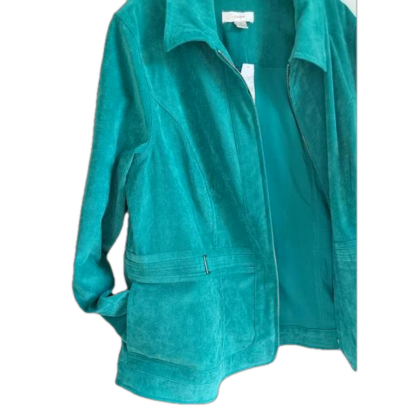 CJ Banks Corduroy Zipper Jacket 1X - Picture 8 of 13